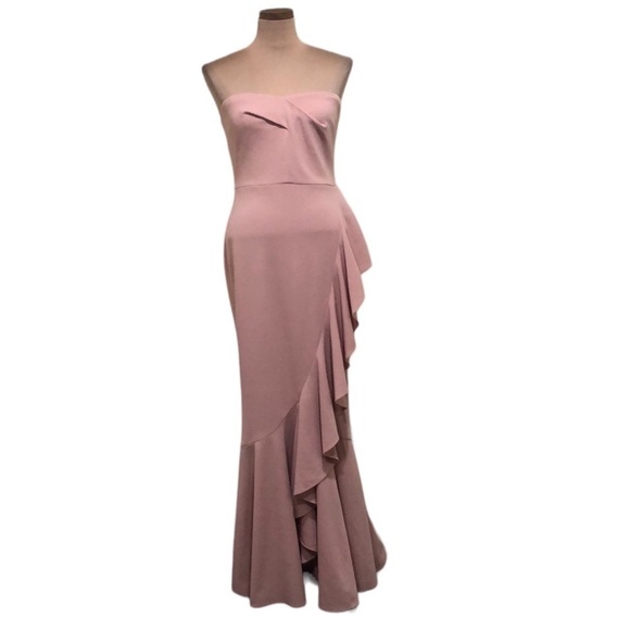 NWT Dress The Population Paris Gown Formal Maxi Dress Size Small Blush Pink - Picture 1 of 15